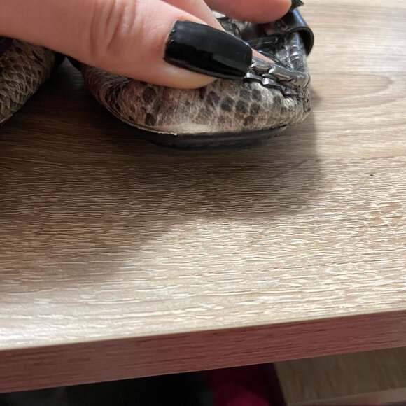 Circa Joan & David Luxe Womens Vegan Leather Python Snake Print Loafers Size 8.5 - Picture 8 of 10